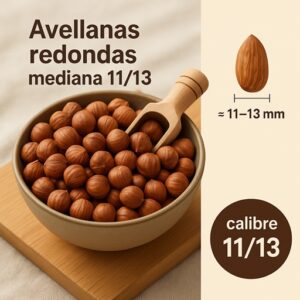 Avellanas Redondas Medianas 11/13